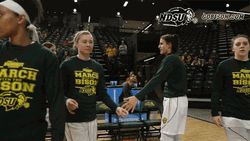 North Dakota State Player Bison Hand Sign GIF