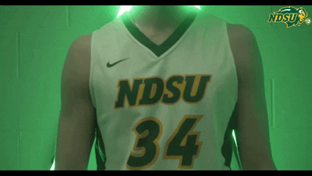 North Dakota State Player Head On Game GIF
