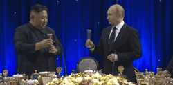 North Korea Leader Kim Jong-Un And President Putin GIF