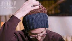 Northern Ireland Bald Man Beanie  GIF