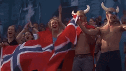 Norway Fans Cheering