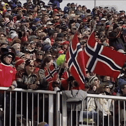 Norway Fans Cheering Olympics