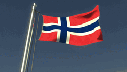 Norway Flag On Pole