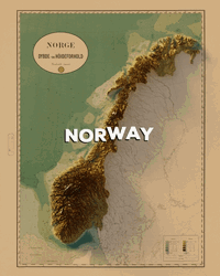 Norway Topographic Map