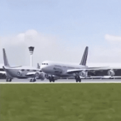 Norwegian Airlines Plane Taking Off GIF