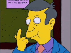 Nose Goes Principal Skinner The Simpsons GIF