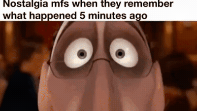 Nostalgia Meme Cartoon Character With Glasses GIF