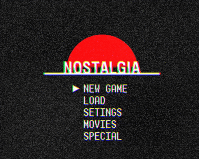 Nostalgia Screen With Red Sun GIF