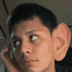 Nosy Guy With A Big Ear GIF