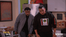 Nosy Guys From Family Time TV Series GIF