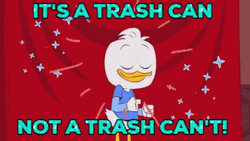 Not A Trash Can't Dewey GIF