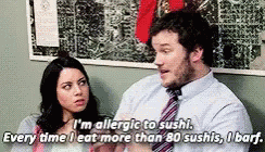 Not Allergic To Sushi GIF