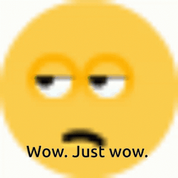 Not Amused Emoji Wow Just Wow GIF