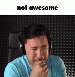Not Awesome Crying Guy GIF