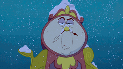 Not Impressed Cogsworth Stare  GIF