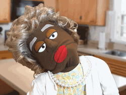 Not Impressed Fluffy Friends Old Lady  GIF