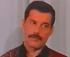 Not Impressed Freddy Mercury Eye Roll  GIF