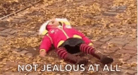 Not Jealous At All Tantrums GIF
