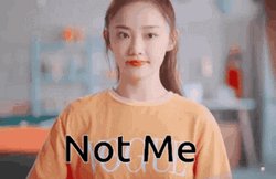 Not Me Chinese Girl GIF