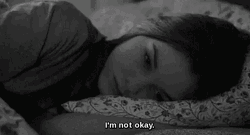 Not Okay Depressed Demonstrates Sadness GIF