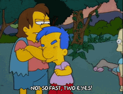Not So Fast My Friend Two Eyes Simpsons GIF