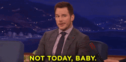 Not Today Baby GIF