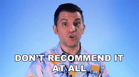 Not Worthy Don't Recommend It At All GIF