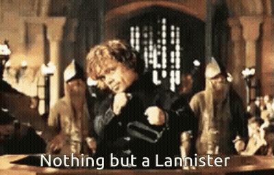 Nothing But A Lannister Is Written On A Picture Of A Man GIF
