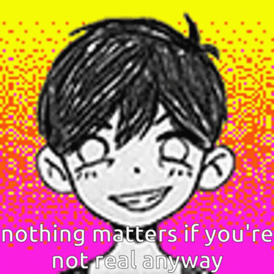 Nothing Matters If You're Not Real Anyway Boy Cartoon GIF