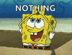 Nothing Rainbow Spongebob GIF