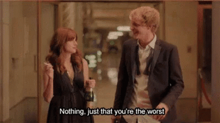 Nothing You're The Worst Jimmy Gretchen GIF