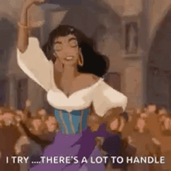 Notre Dame Esmeralda Has A Lot To Handle GIF