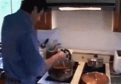 Notre Dame Man Cooking GIF