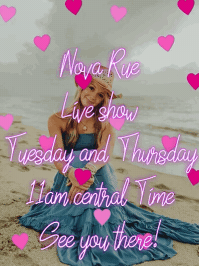 Nova Rue Live Show Tuesday And Thursday At 11 Am Central Time See You There GIF