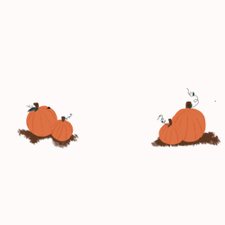 November Animated Text Loop Pumpkins