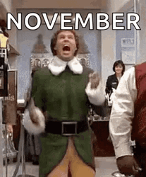 November Christmas Is Coming Happy Will Ferrell Meme GIF