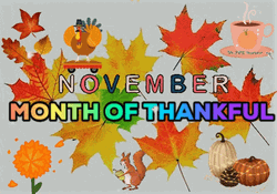 November Thanksgiving Month Animated Autumn Art
