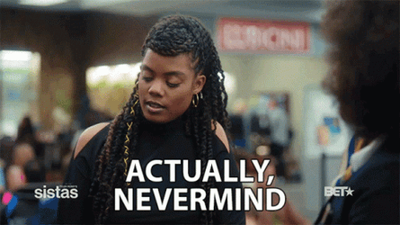 Novi Brown Actually Just Nevermind GIF