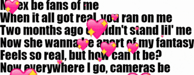 Now Everywhere I Go Cameras Be With Pink Hearts GIF
