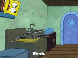Now What Spongebob Tsk Tsk Krusty Krab GIF