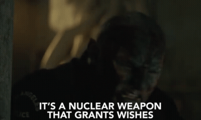 Nuclear Weapon Granting Wishes On Screen GIF