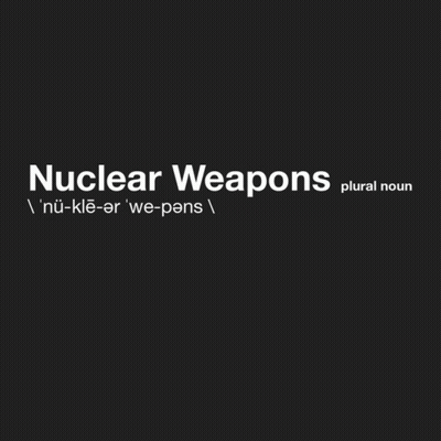 Nuclear Weapons On Black Background GIF