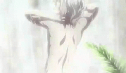 Nude Nagito Taking A Bath GIF