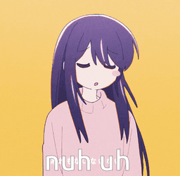 Nuh Uh Ai Hoshino GIF