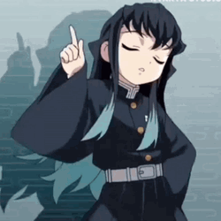 Nuh Uh Demon Slayer Girl GIF