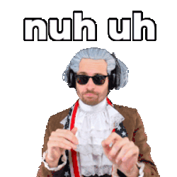 Nuh Uh Meme Benjammins Sticker GIF