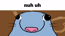 Nuh Uh Rat Cartoon GIF