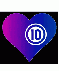 Number 10 Inside Perfect Heart GIF