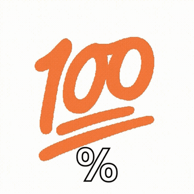 Number 100 And Percent Symbol GIF