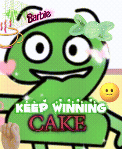 Number 2 Keep Winning Cake GIF
